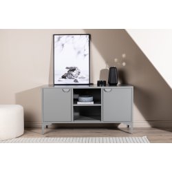 Wells - Skab i gr metal, 63 x 120 cm.