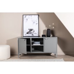 Wells - Skab i gr metal, 63 x 120 cm.