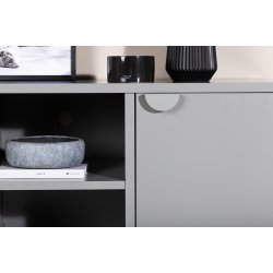 Wells - Skab i gr metal, 63 x 120 cm.