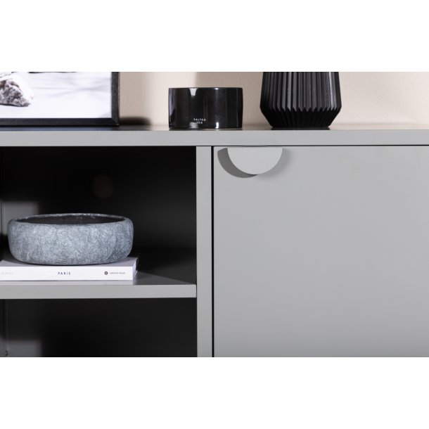 Wells - Skab i gr metal, 63 x 120 cm.