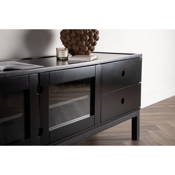 Hawa - TV-skab i sortmalet MDF