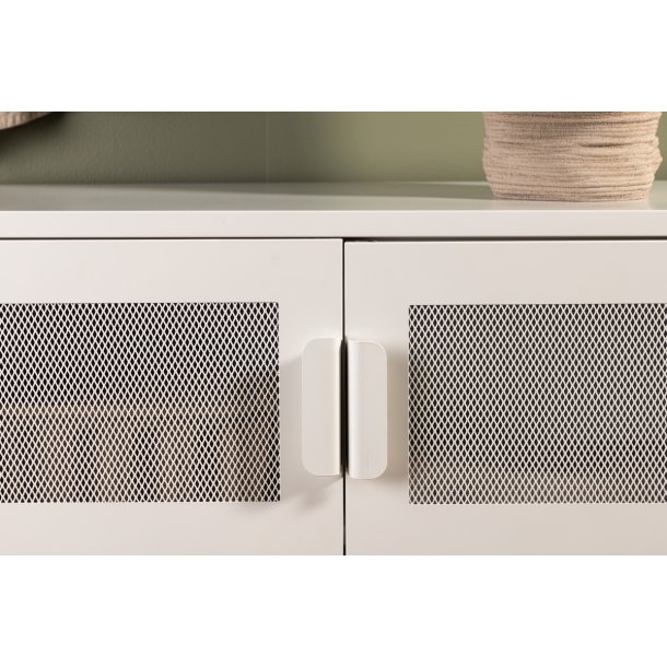 On-side - Skab i hvidt industrielt design, 75 x 90 cm.