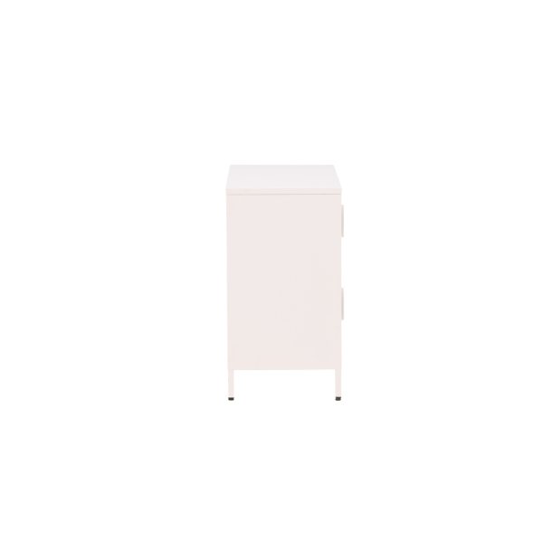 On-side - Skab i hvidt industrielt design, 75 x 90 cm.