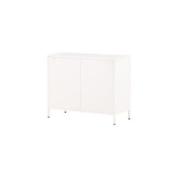 On-side - Skab i hvidt industrielt design, 75 x 90 cm.