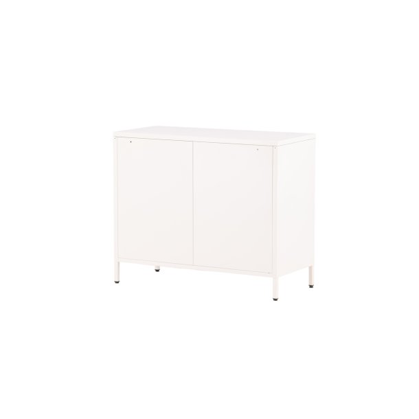 On-side - Skab i hvidt industrielt design, 75 x 90 cm.