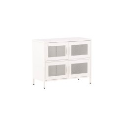 On-side - Skab i hvidt industrielt design, 75 x 90 cm.