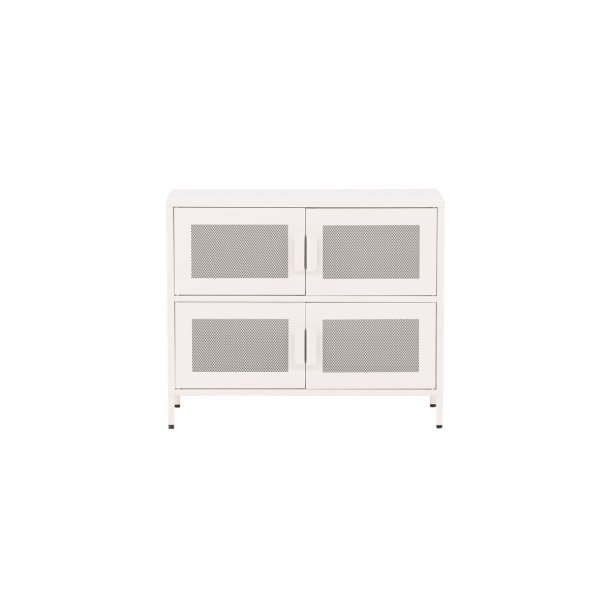 On-side - Skab i hvidt industrielt design, 75 x 90 cm.