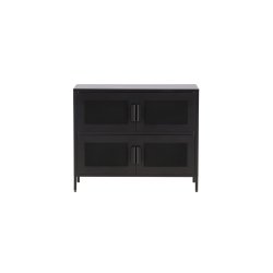 On-side - Skab i sort industrielt design, 75 x 90 cm.