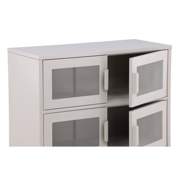 On-side - Skab i beige industrielt design, 75 x 90 cm.