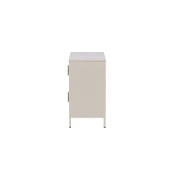 On-side - Skab i beige industrielt design, 75 x 90 cm.