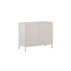 On-side - Skab i beige industrielt design, 75 x 90 cm.