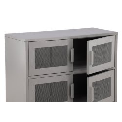 On-side - Skab i lysegr industrielt design, 75 x 90 cm.