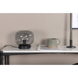 Kosta - Bordlampe med rgfarvet glas kuppel, sort fod