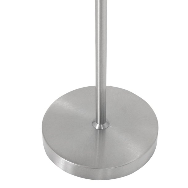 Taylor - bordlampe i stl og hvidt stof