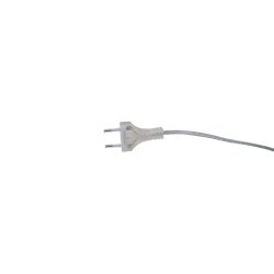 Crown - Gulvlampe med stofskrm og stel i hvidt metal