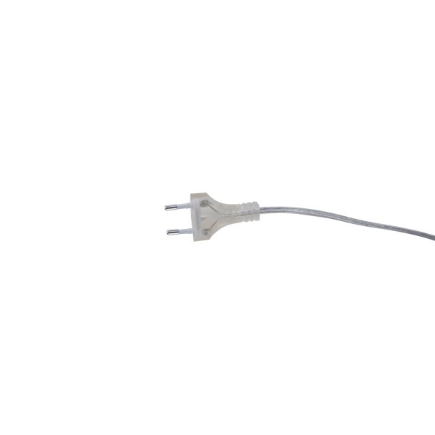 Crown - Gulvlampe med stofskrm og stel i hvidt metal