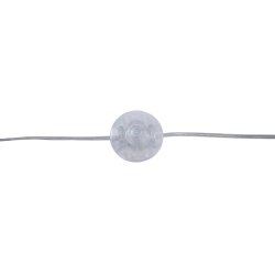 Crown - Gulvlampe med stofskrm og stel i grt metal