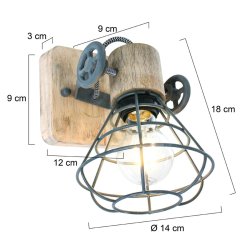 Hilo - spotlampe i metal, 2 forskellige finish