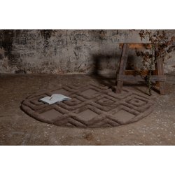 Texmas - Tppe, diameter 200 cm., to valgfrie farver, uld