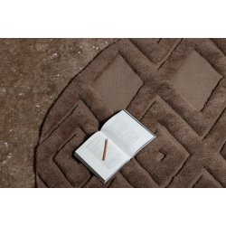 Texmas - Tppe, diameter 200 cm., to valgfrie farver, uld