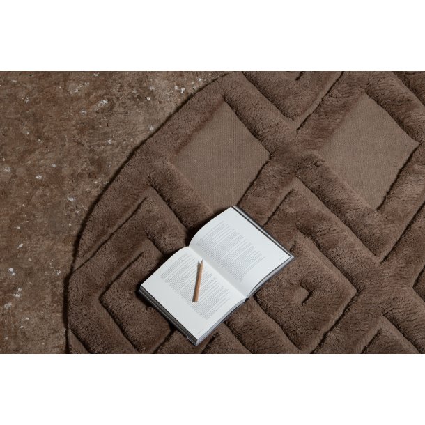 Texmas - Tppe, diameter 200 cm., to valgfrie farver, uld