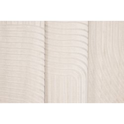 Frosty- Tppe i hvid polypropen, oval 240 x 340 cm.