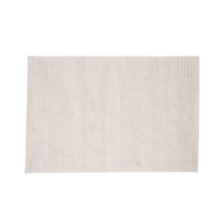 Frosty- Tppe i hvid polypropen, 240 x 340 cm.