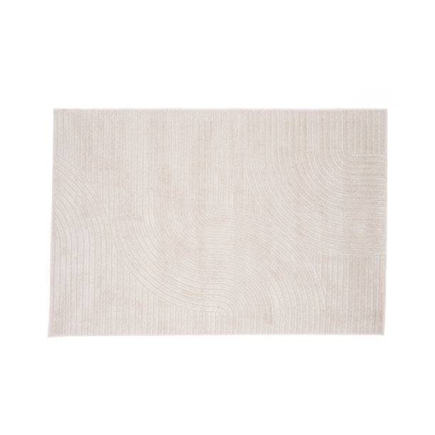 Frosty- Tppe i hvid polypropen, 240 x 340 cm.