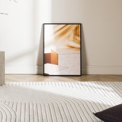 Frosty- Tppe i hvid polypropen, 240 x 340 cm.