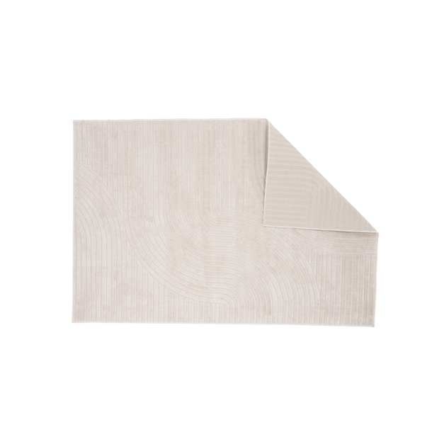 Frosty- Tppe i hvid polypropen, 240 x 340 cm.