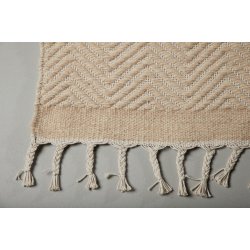 Bifrost - Tppe i beige uld, 250 x 350 cm.