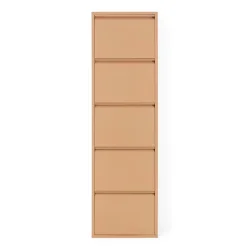 Zapato - Skoskab med 5 rum - terracotta farvet metal