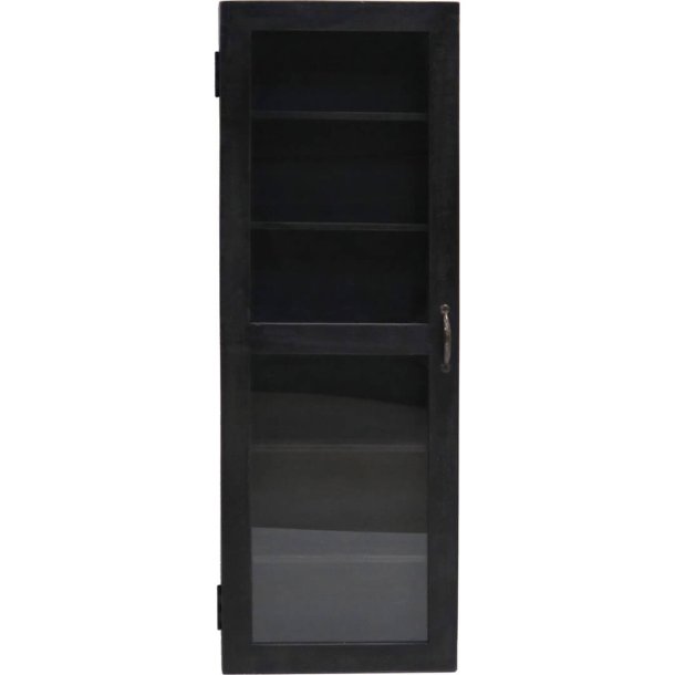 Inca - Skab i sort tr, 40 x 114 cm.