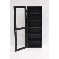 Inca - Skab i sort tr, 40 x 114 cm.