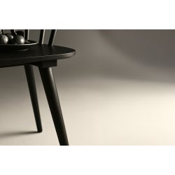 Bristol - Bnk i massivt sortlakeret tr