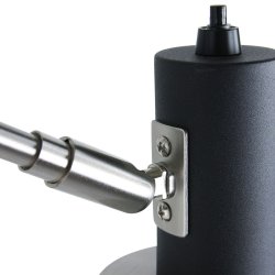 Alda - vglampe i stl og sort metal