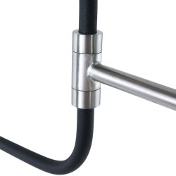 Alda - vglampe i stl og sort metal