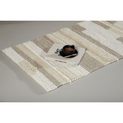 Sixtus  - Entre tppe i mnstret uld, 72 x 200 cm.