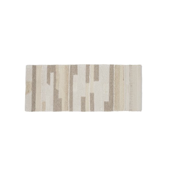 Sixtus  - Entre tppe i mnstret uld, 72 x 200 cm.