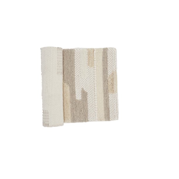 Sixtus  - Entre tppe i mnstret uld, 72 x 200 cm.