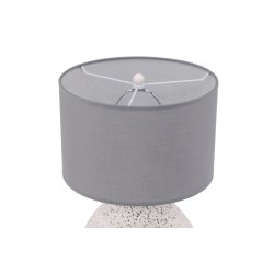 Truro- Bordlampe i terazzo og stofskrm