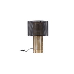 Lisborn- Bordlampe i sort og guld metal