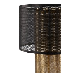 Lisborn- Bordlampe i sort og guld metal