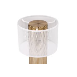 Lisborn- Bordlampe i hvid og guld metal