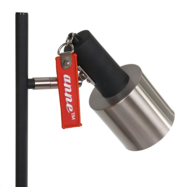 Alda - bordlampe i stl og sort metal