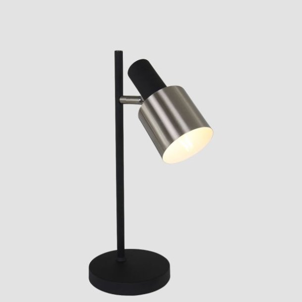 Alda - bordlampe i stl og sort metal