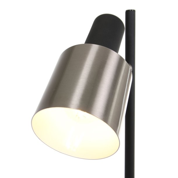 Alda - bordlampe i stl og sort metal