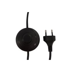 Morton - Gulvlampe i sort metal og glas