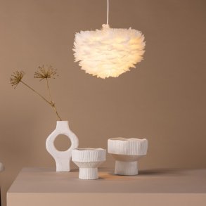 Nitexx - Pendel i hvid  kunstfjer, v�lg mellem fire st�rrelser