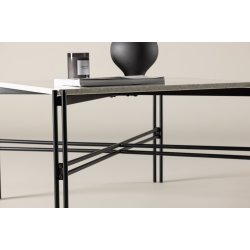 Rizoli - Sofabord i sort metal og top i terrazzo